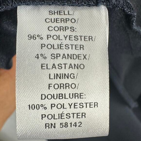 London Times Plus Size Pleated Flounce Surplice Dress Navy Size US 14W - Picture 4 of 10